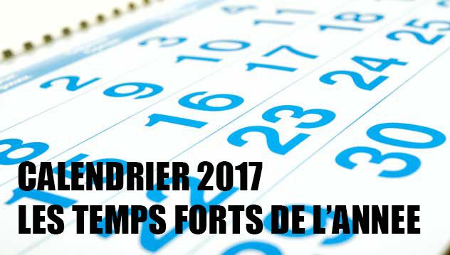 Calendrier 2017 "Les Temps Forts De L'année"